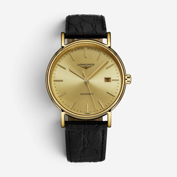 Longines Presence 18K Yellow Gold PVD & Steel Automatic Men's Watch L4.922.2.32