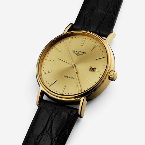Longines Presence 18K Yellow Gold PVD & Steel Automatic Men's Watch L4.922.2.32