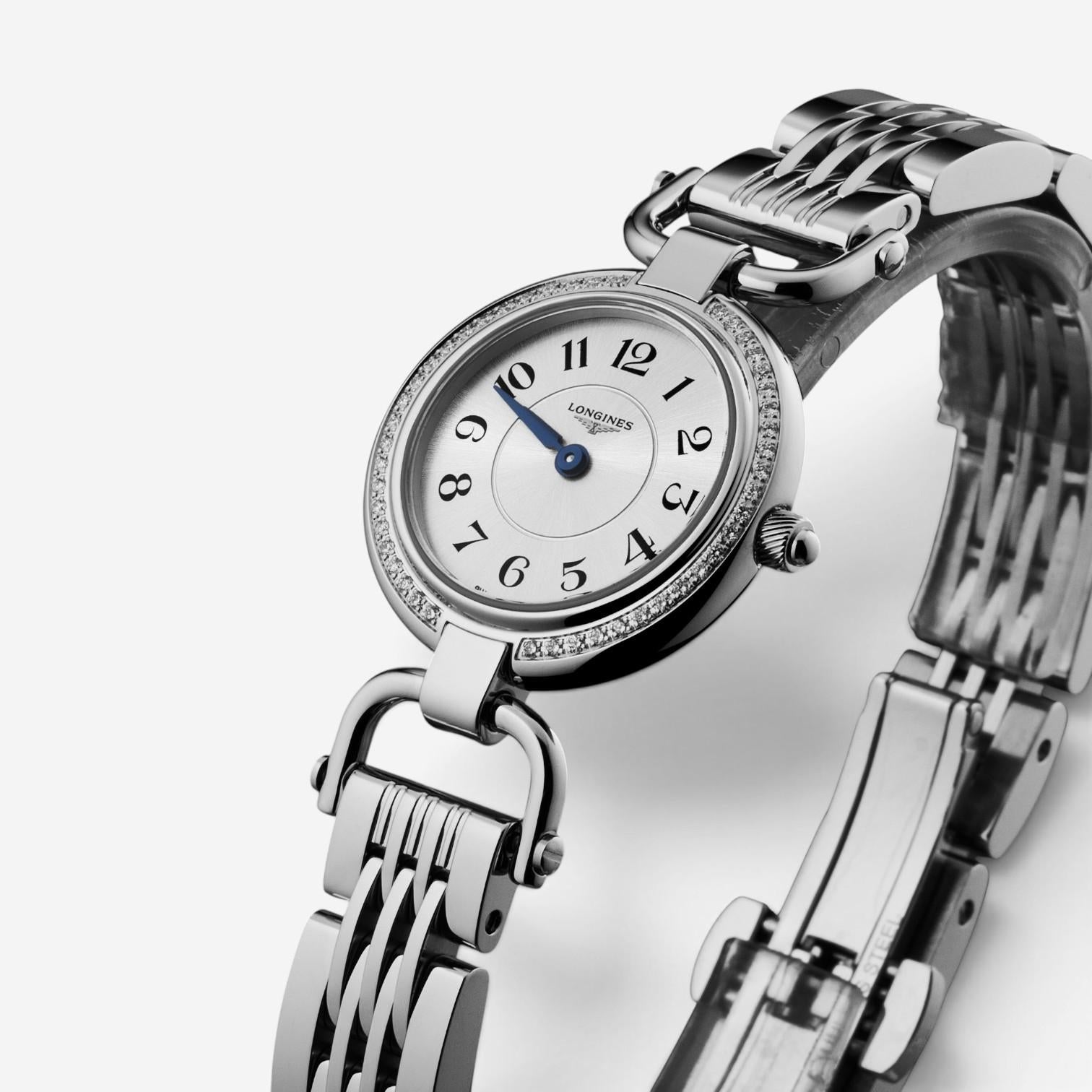 Longines Equestrian Stainless Steel Diamond Quartz Ladies Watch L6.129.0.73.6