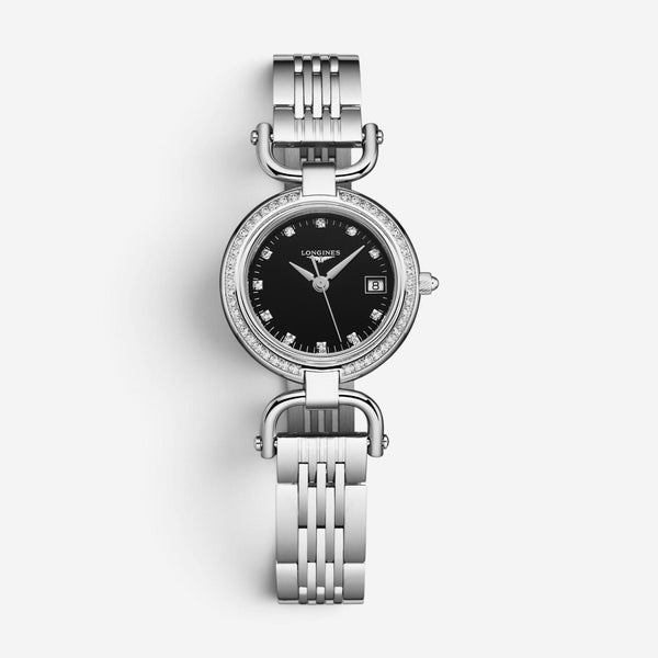 Longines Equestrian Stainless Steel Diamond Quartz Ladies Watch L6.130.0.57.6