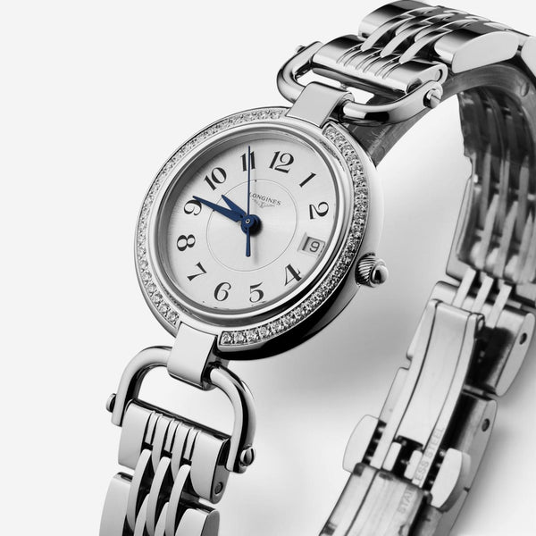 Longines Equestrian Stainless Steel Diamond Quartz Ladies Watch L6.130.0.73.6