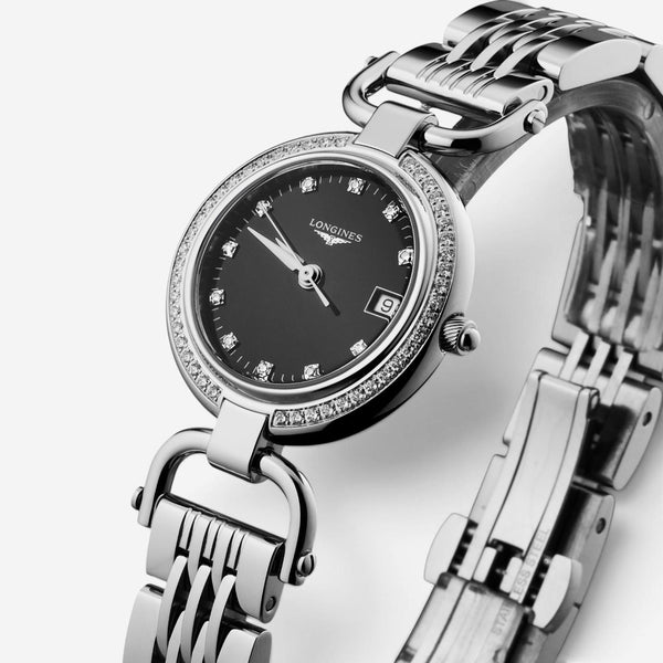 Longines Equestrian Stainless Steel Diamond Quartz Ladies Watch L6.131.0.57.6