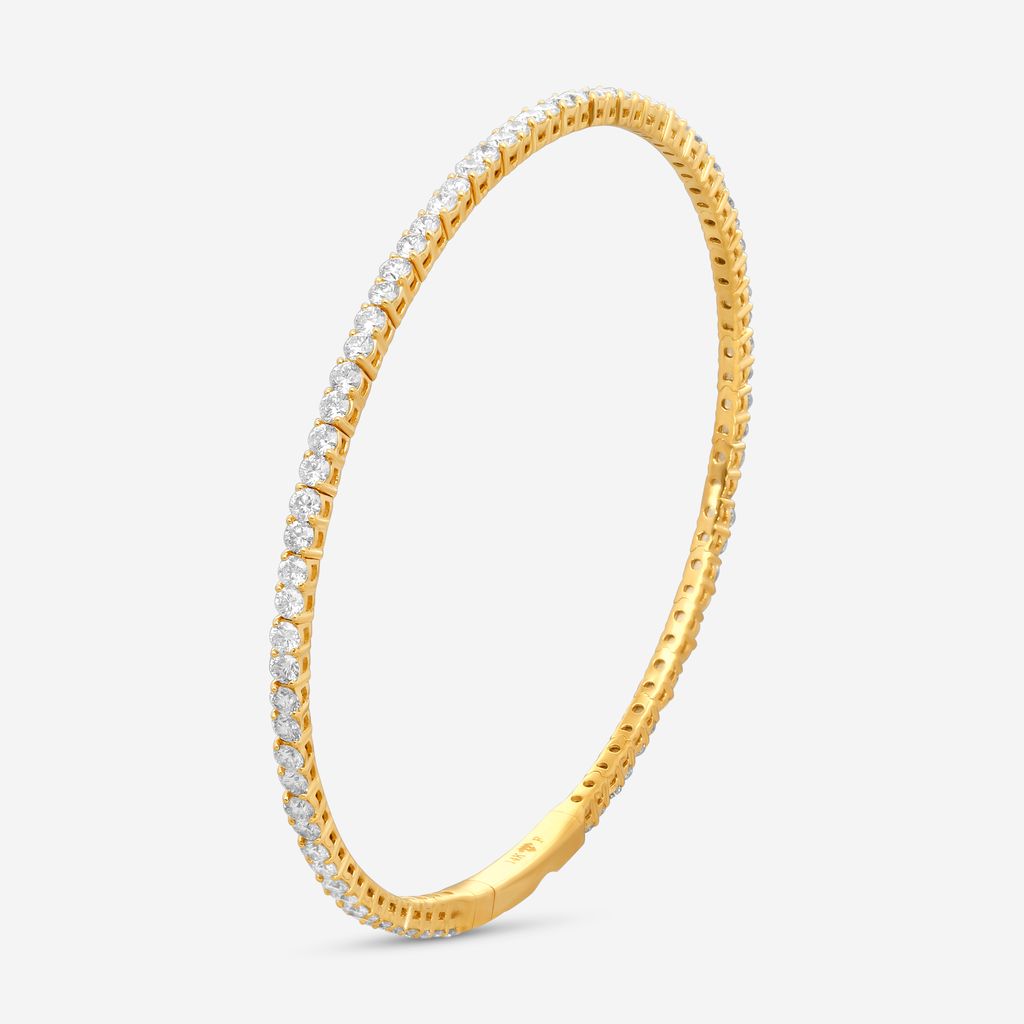 Ina Mar 14K Yellow Gold Diamond Flex Tennis Bangle Bracelet B1100B-FY-200F - THE SOLIST