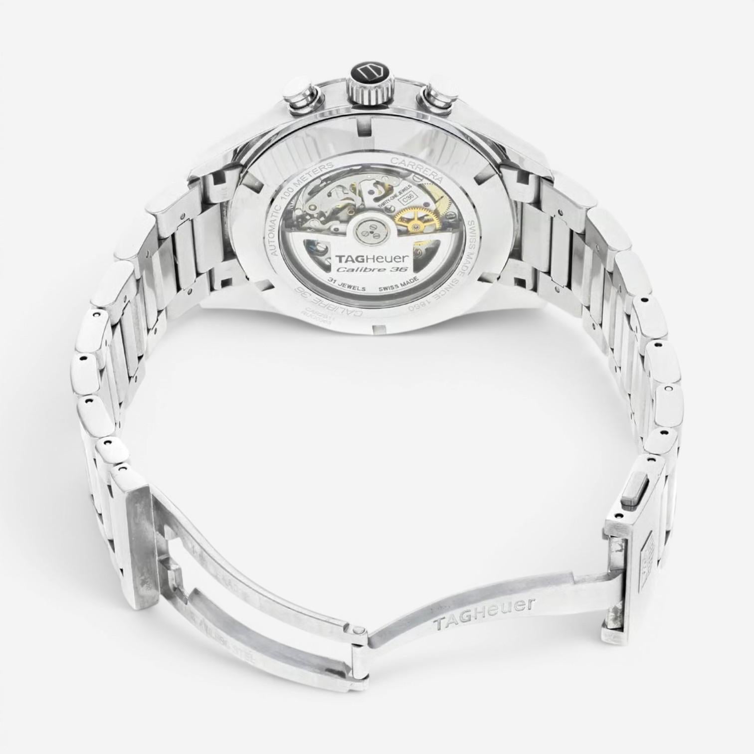 Tag Heuer Carrera Chronograph Stainless Steel Automatic Men's Watch CAR2B11.BA07