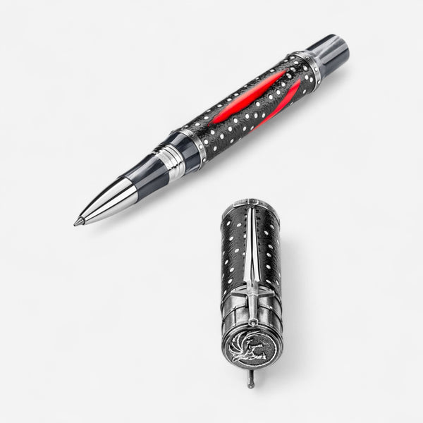 Montegrappa The Witcher: Mutation Limited Edition Black & Silver Rollerball Pen ISWINRSE