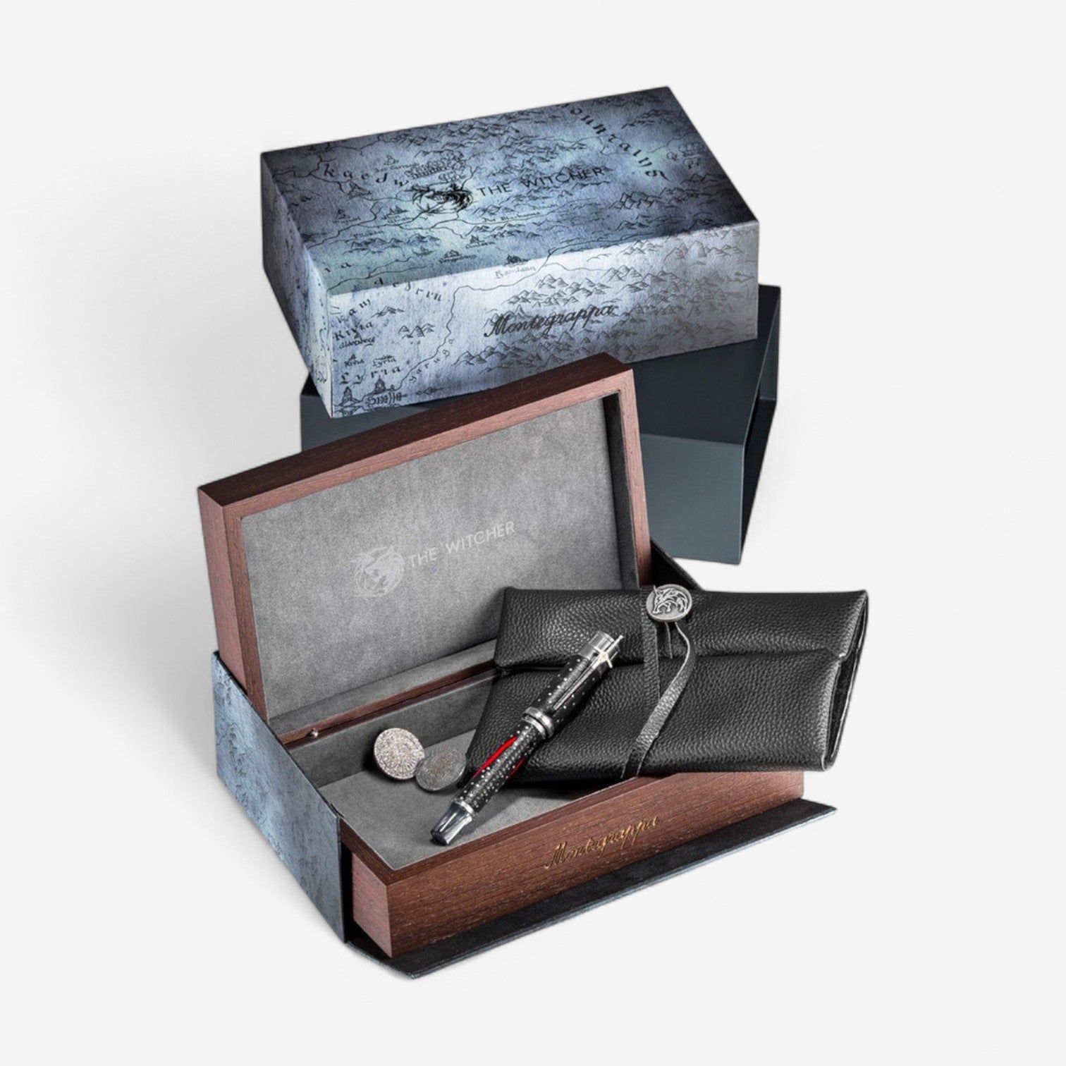 Montegrappa The Witcher: Mutation Limited Edition Black & Silver Rollerball Pen ISWINRSE