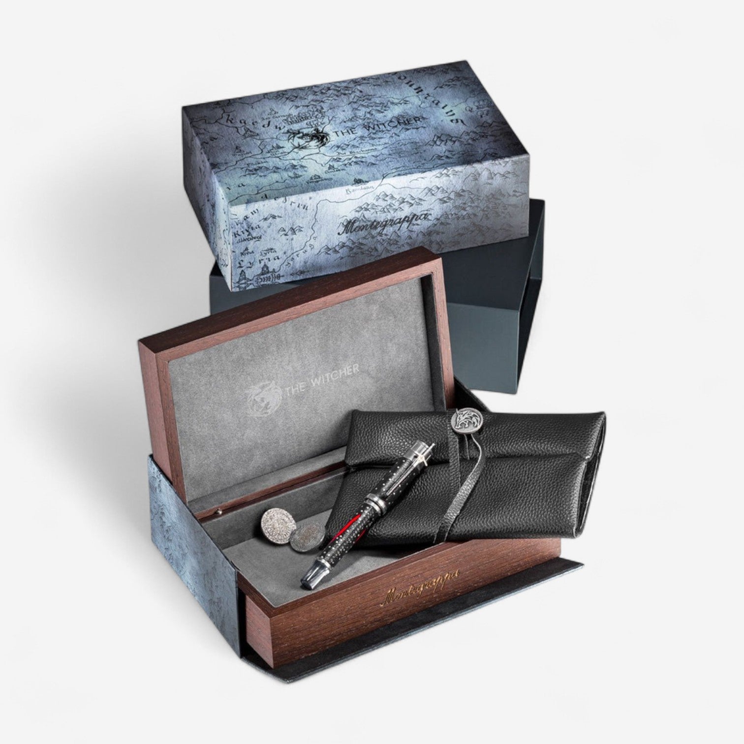 Montegrappa The Witcher: Mutation Limited Edition Black & Silver Fountain Pen (F) ISWIN2SE