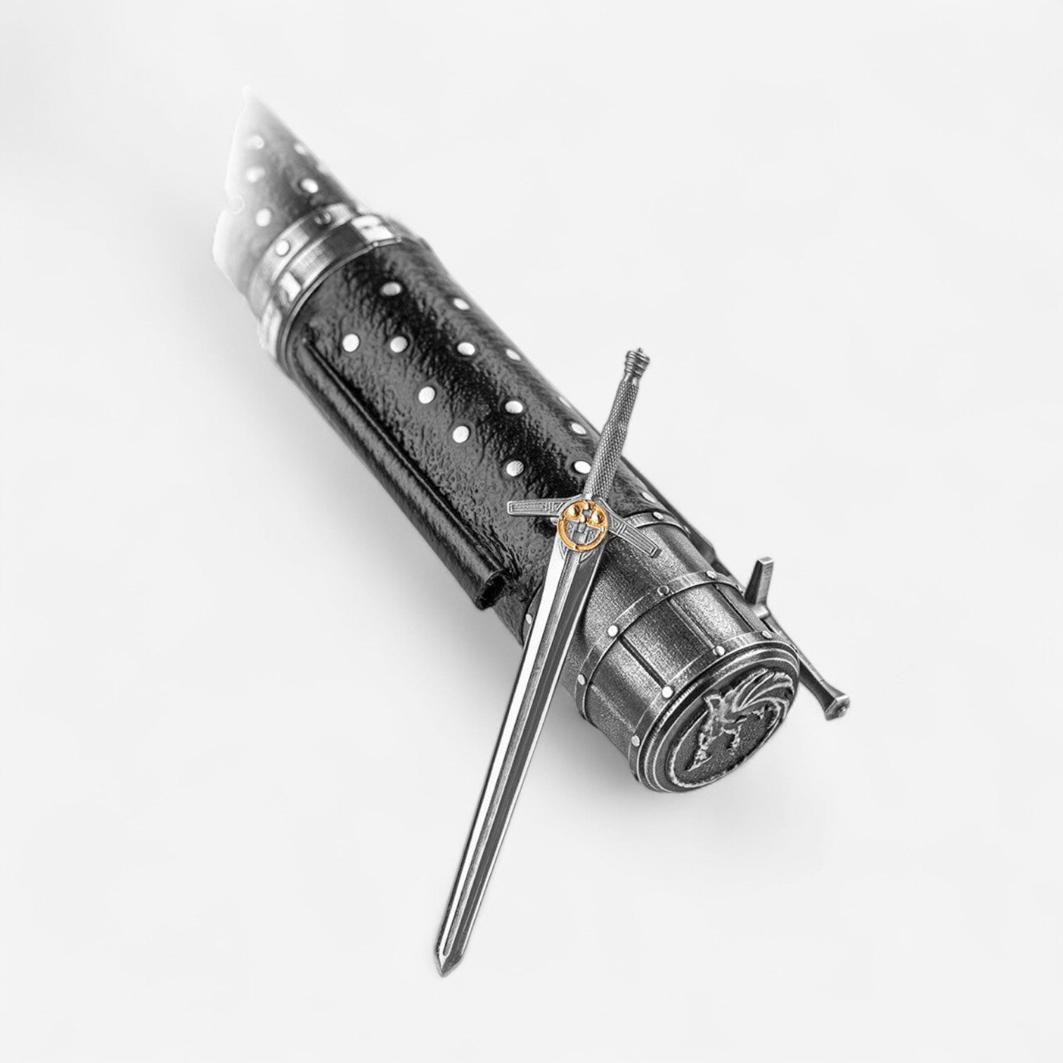 Montegrappa The Witcher: Mutation Limited Edition Black & Silver Fountain Pen (F) ISWIN2SE