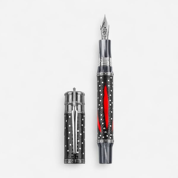 Montegrappa The Witcher: Mutation Limited Edition Black & Silver Fountain Pen (F) ISWIN2SE