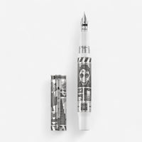 Montegrappa Warner Bros 100th Anniversary Limited Edition Silver & White Fountain Pen ISWBN2SE
