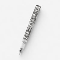 Montegrappa Warner Bros 100th Anniversary Limited Edition Silver & White Fountain Pen ISWBN2SE