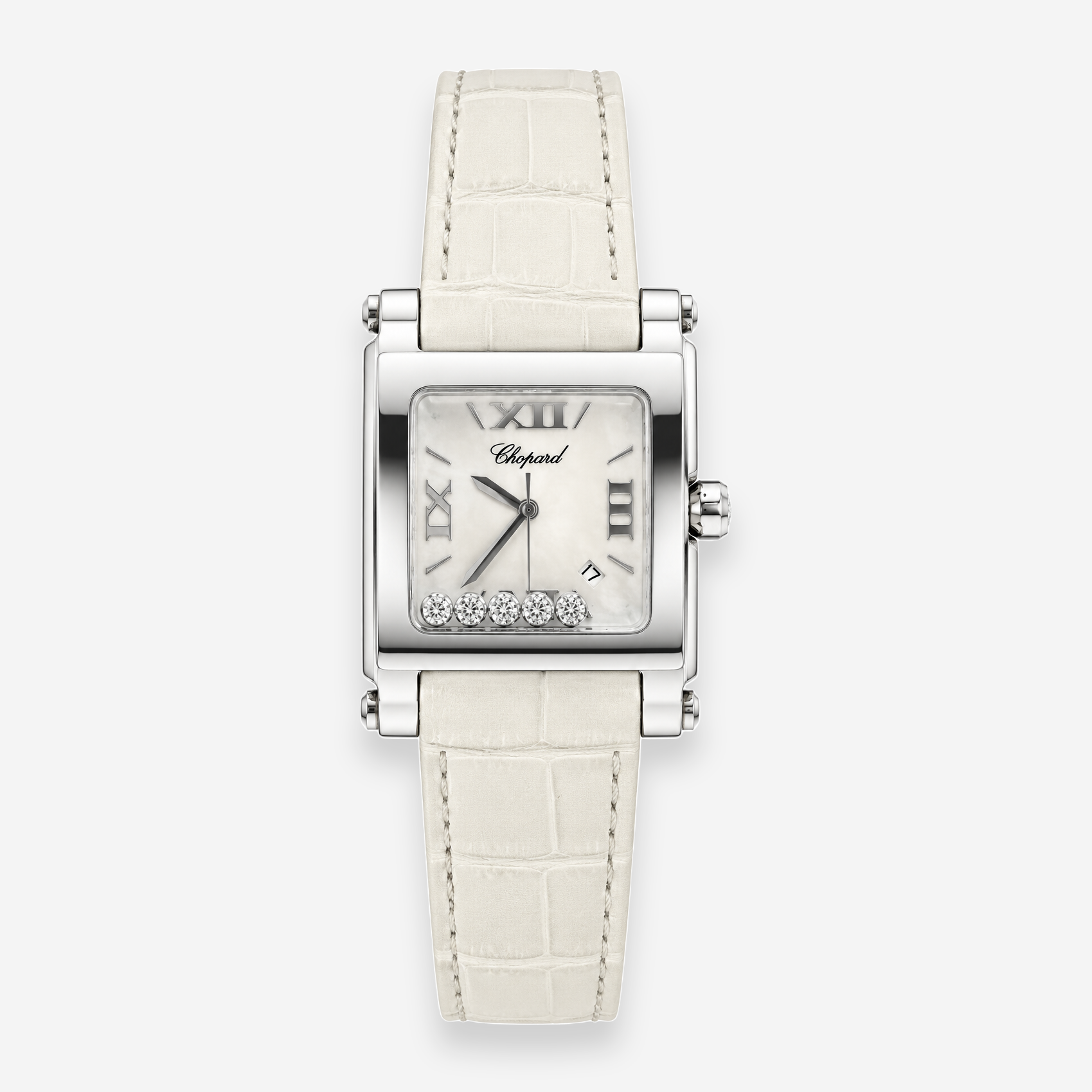 Chopard Happy Sport Stainless Steel Quartz Ladies Watch 288447-3001_wht