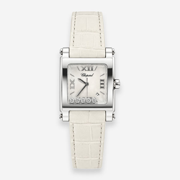 Chopard Happy Sport Stainless Steel Quartz Ladies Watch 288447-3001_wht