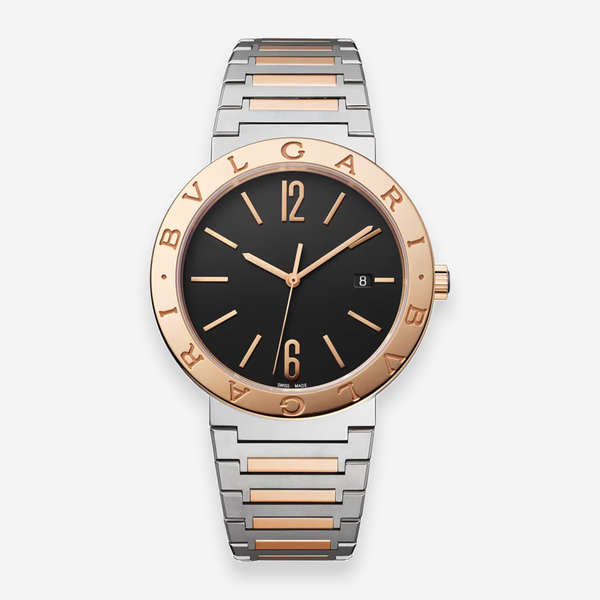 Bulgari Bulgari Stainless Steel & 18K Rose Gold Automatic Men's Watch 102930 - THE SOLIST