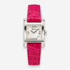 Chopard Happy Sport Square Stainless Steel Quartz Ladies Watch 288447-3001_red