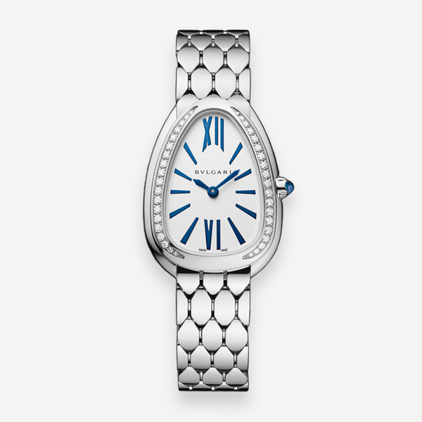 Bulgari Serpenti Seduttori 18K White Gold Diamond Quartz Ladies Watch 103148 - THE SOLIST