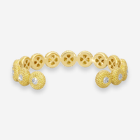 Lugano 18K Rose Gold Diamond Cuff Bracelet 942967 - THE SOLIST