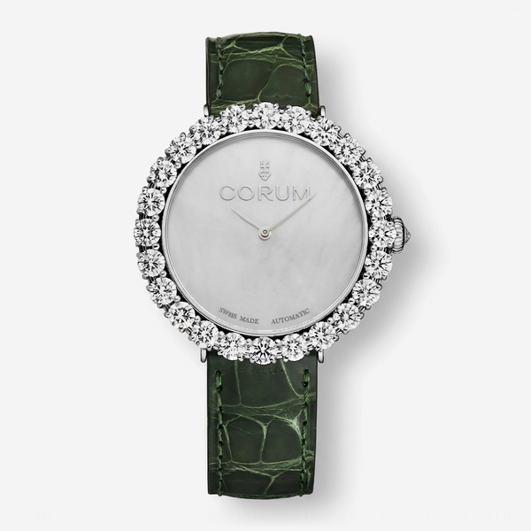 Corum Heritage Sublissima 18K White Gold Diamond Automatic Ladies Watch Z058/03285 - THE SOLIST