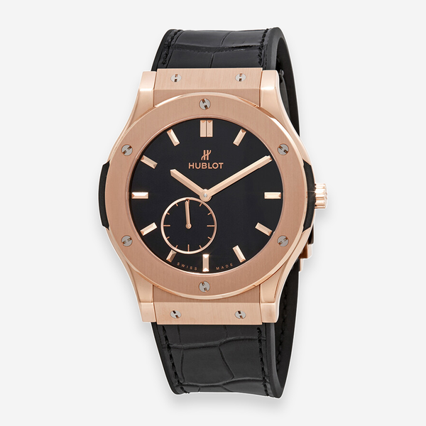 Hublot Classic Fusion Classico Ultra Thin 18K Rose Gold Manual Wind Men's Watch 515.ox.1280.lr