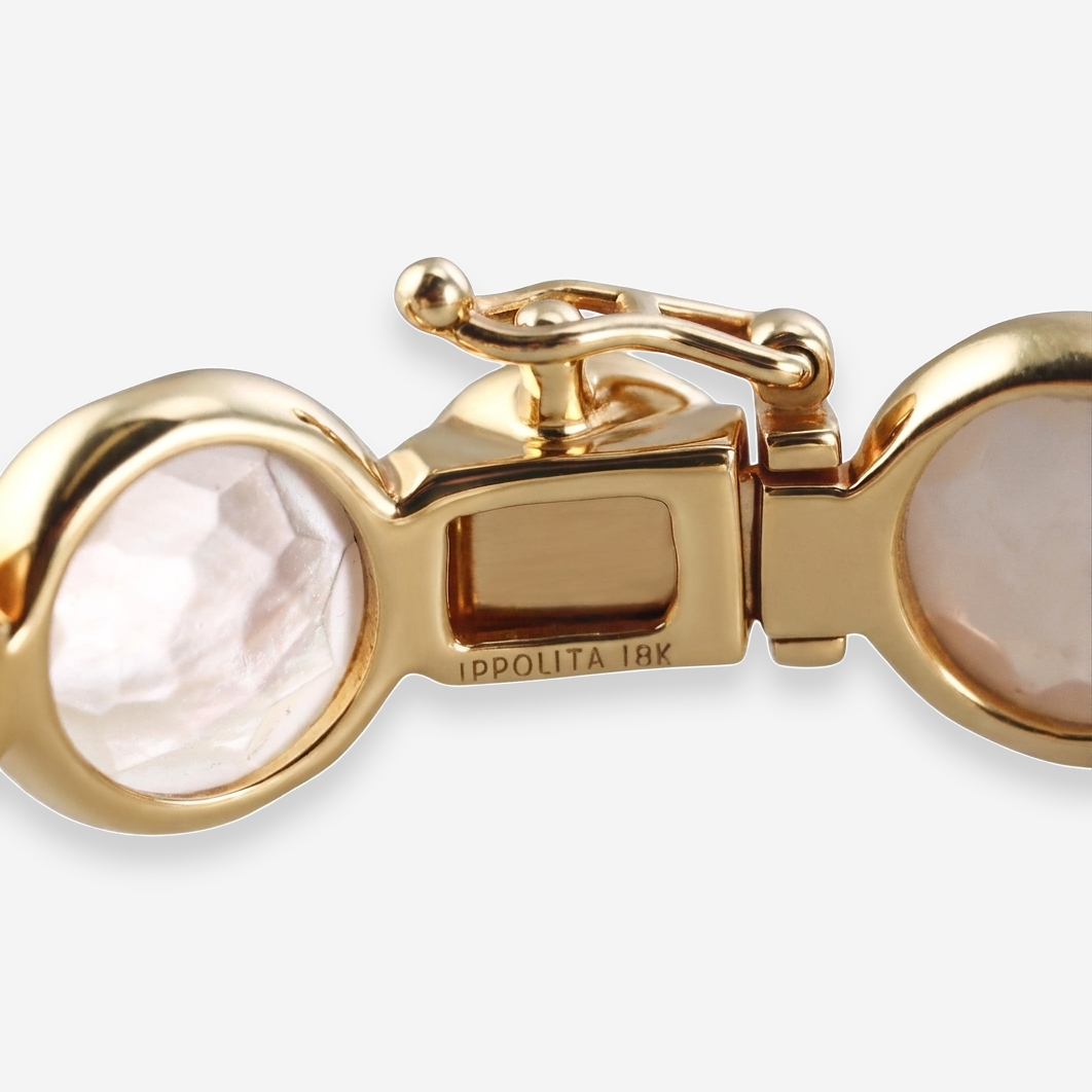 Ippolita Rock Candy 18K Yellow Gold Mother of Pearl Quartz Bracelet OG-36044 - THE SOLIST