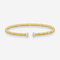 Lugano 18K Yellow Gold Diamond Cuff Bracelet 226-36 - THE SOLIST