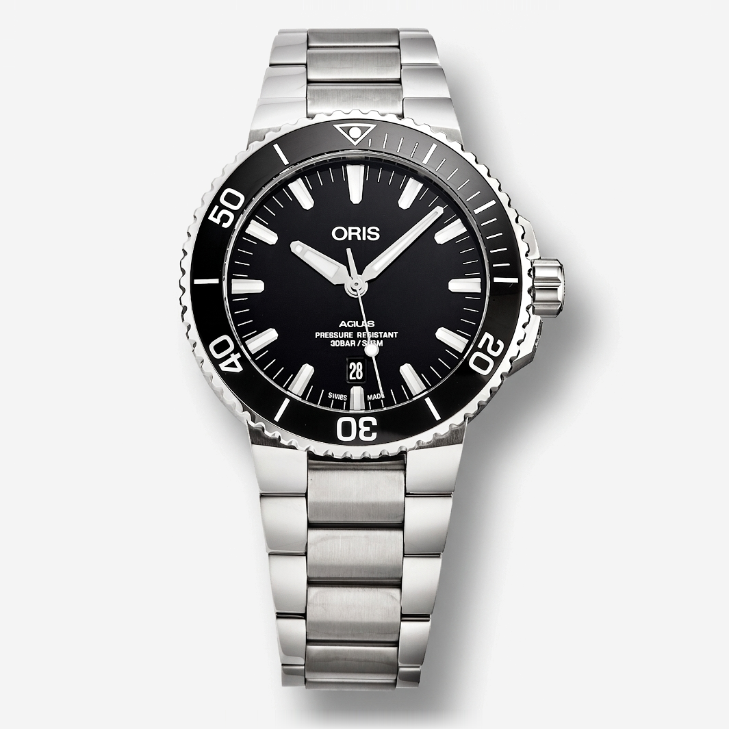 Oris Aquis Date Stainless Steel Automatic Men's Watch 0173377304134-0782405PEB - THE SOLIST