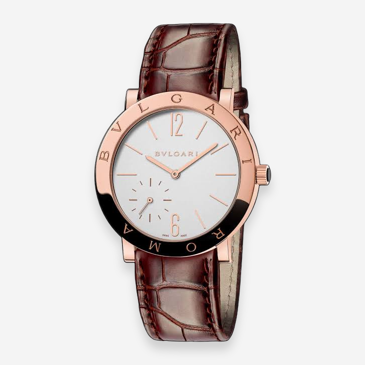 Bulgari Roma Finissimo 18K Rose Gold Manual Wind Men's Watch 102358