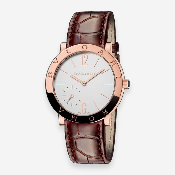 Bulgari Roma Finissimo 18K Rose Gold Manual Wind Men's Watch 102358