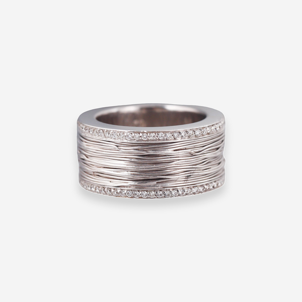 Pasquale Bruni Amor Est Vita 18K White Gold Diamond Band Ring Sz. 6.5 OG-36299 - THE SOLIST
