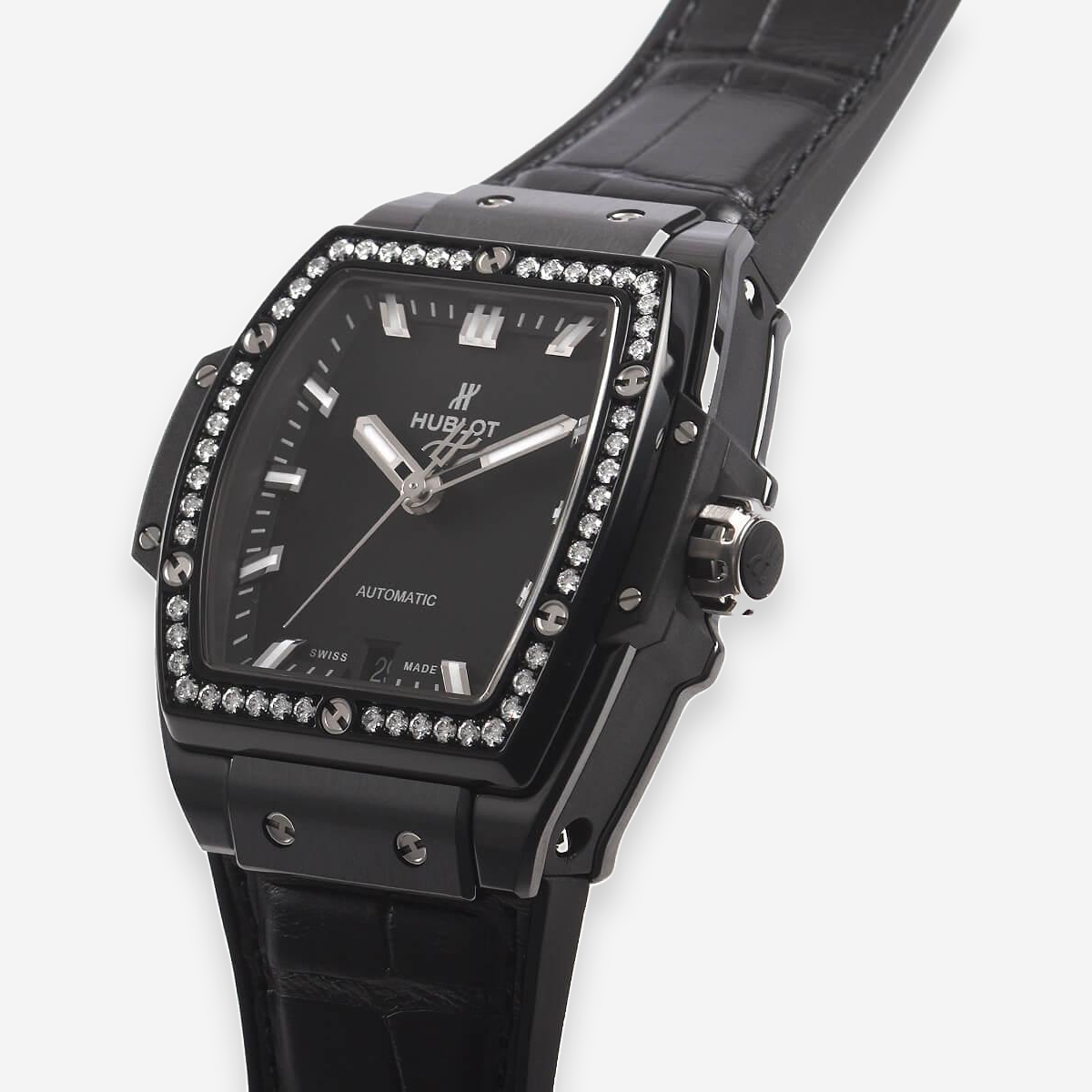 Hublot Spirit of Big Bang Ceramic Automatic Diamond Ladies Watch 665.CX.1170.LR.1204