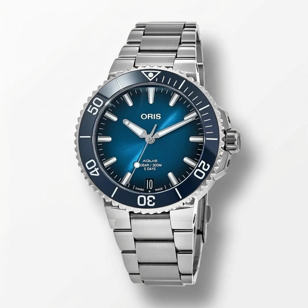 Oris Aquis Date Calibre 400 Stainless Steel Automatic Men's Watch 0140077904135-0782302PEB - THE SOLIST