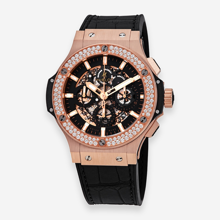 Hublot Big Bang Aero Bang 18K Rose Gold Diamond Automatic Men's Watch 311.PX.1180.GR.1104
