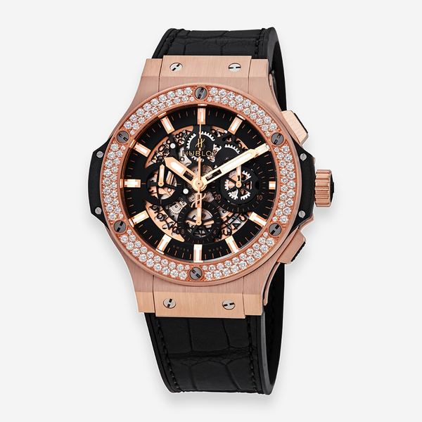 Hublot Big Bang Aero Bang 18K Rose Gold Diamond Automatic Men's Watch 311.PX.1180.GR.1104