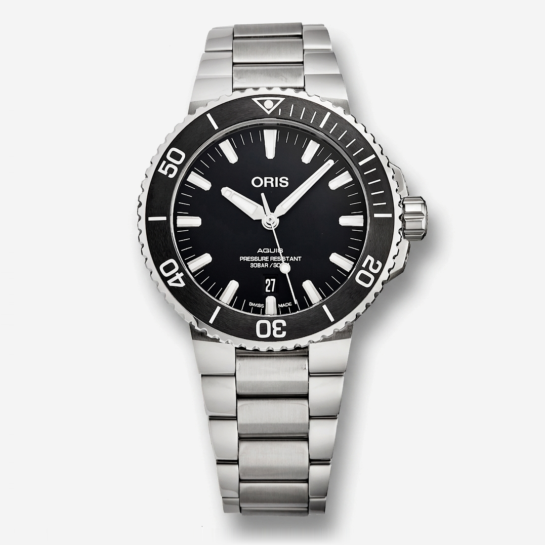 Oris Aquis Date Stainless Steel Automatic Men's Watch 0173377304154-0782405PEB - THE SOLIST