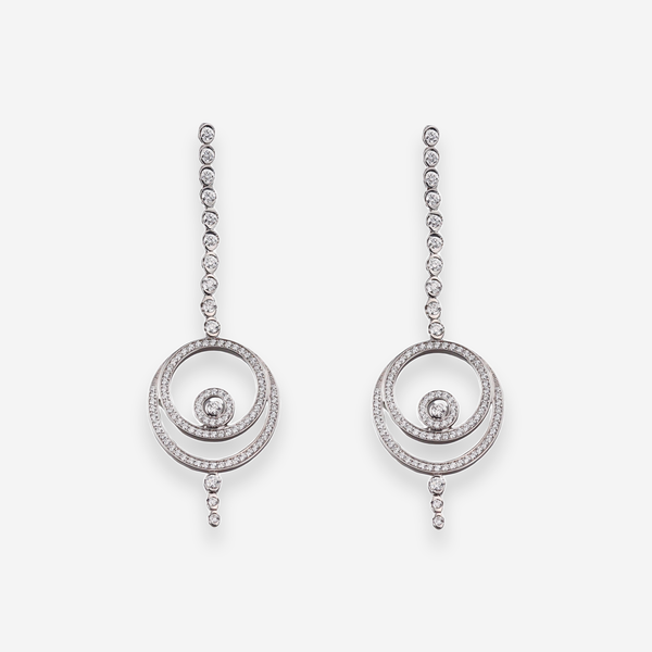 Audemars Piguet Millenary 18K White Gold Diamond Drop Earrings OG-35615 - THE SOLIST