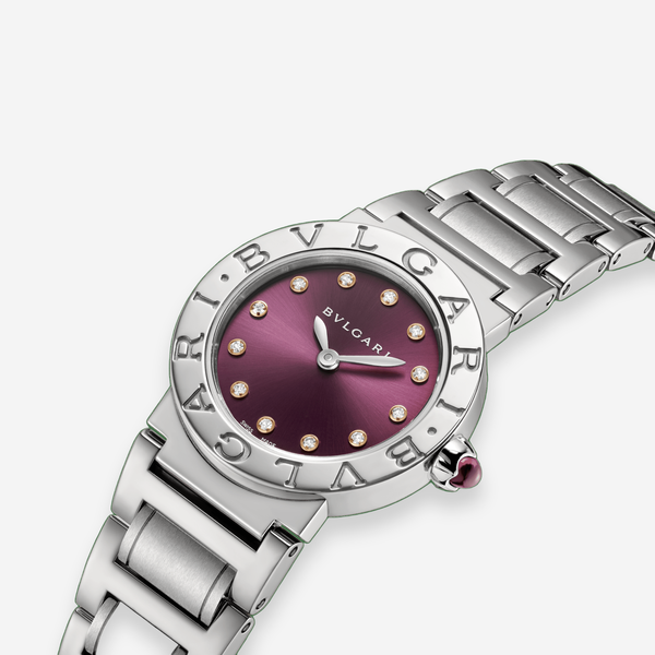Bulgari Bulgari Stainless Steel Diamond Quartz Ladies Watch 102606