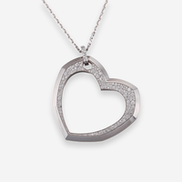 Audemars Piguet Royal Oak Heart 18K White Gold Diamond Pendant Necklace OG-35608 - THE SOLIST
