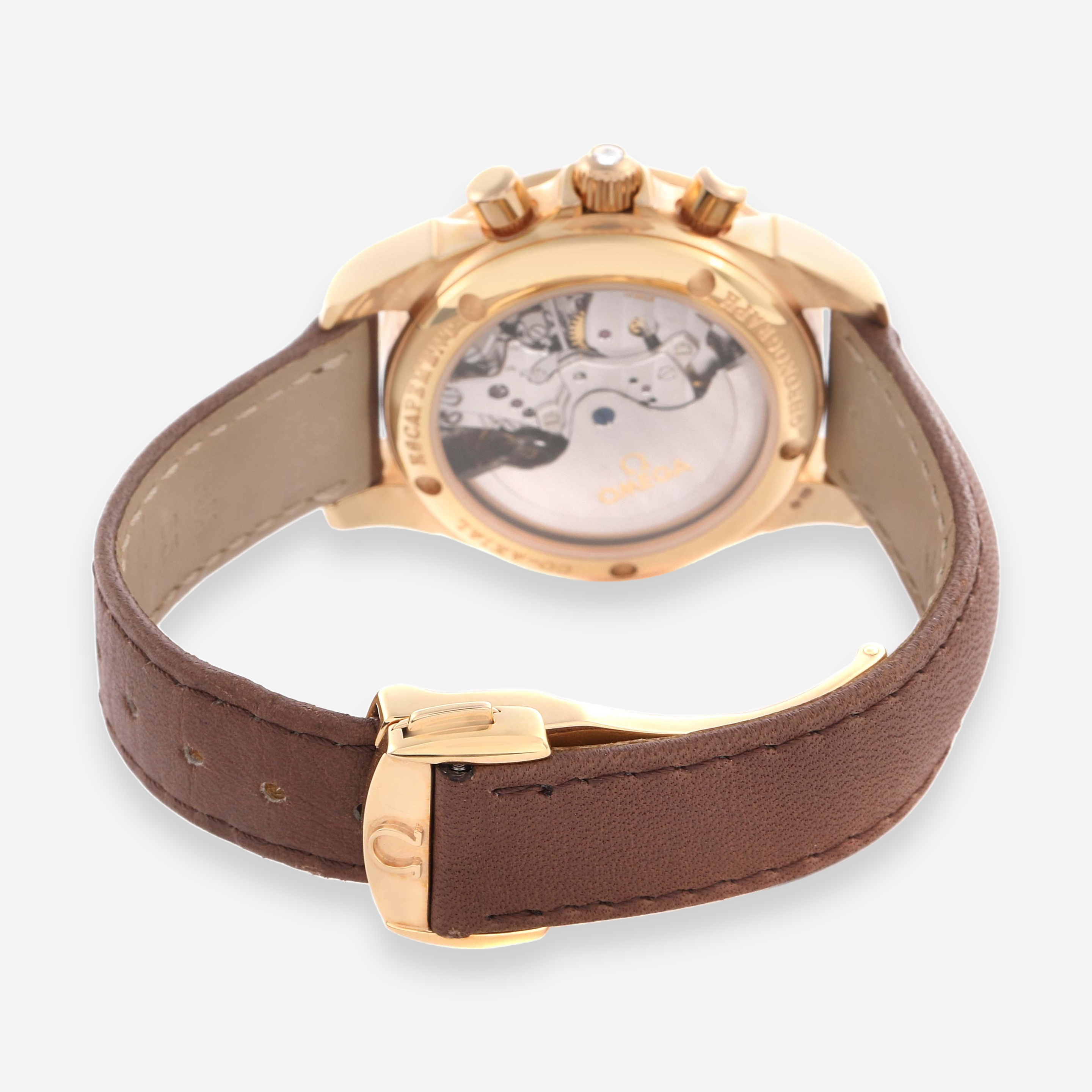 Omega De Ville Chronograph 18K Rose Gold Automatic Ladies Watch 422.58.35.50.13.001