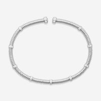 Lugano 18K White Gold Diamond Cuff Bracelet 226-44 - THE SOLIST