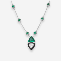 Lugano Kite 18K White Gold Diamond Pendant Necklace 1372073