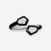 Lugano 18K White Gold Diamond and Onyx Ring Sz. 6.5 - THE SOLIST