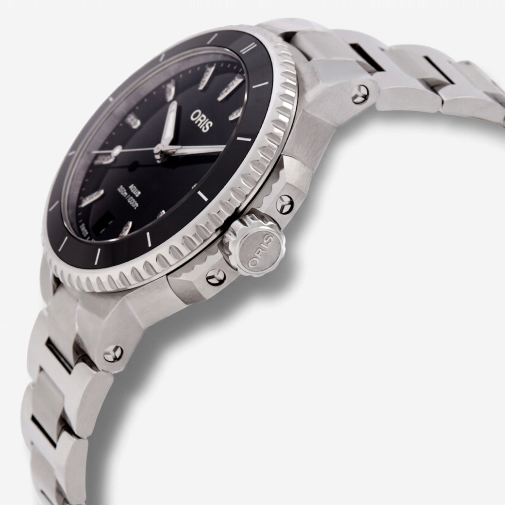 Oris Aquis Stainless Steel Diamond Automatic Unisex Watch 73377924194MB - THE SOLIST