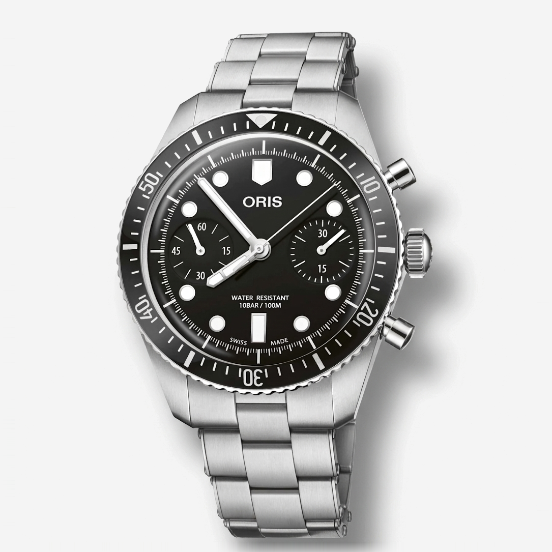 Oris Divers Sixty-Five Chronograph Stainless Steel Automatic Men's Watch 77177914054MB - THE SOLIST