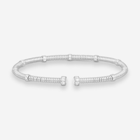 Lugano 18K White Gold Diamond Cuff Bracelet 226-44 - THE SOLIST