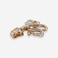 David Webb 18K Yellow Gold and Platinum Diamond Scroll Drop Earrings OG-36308 - THE SOLIST