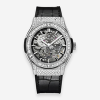 Hublot Classic Fusion Ultra Thin Titanium Diamond Manual Wind Men's Watch 515.NX.0170.LR.0904 - THE SOLIST