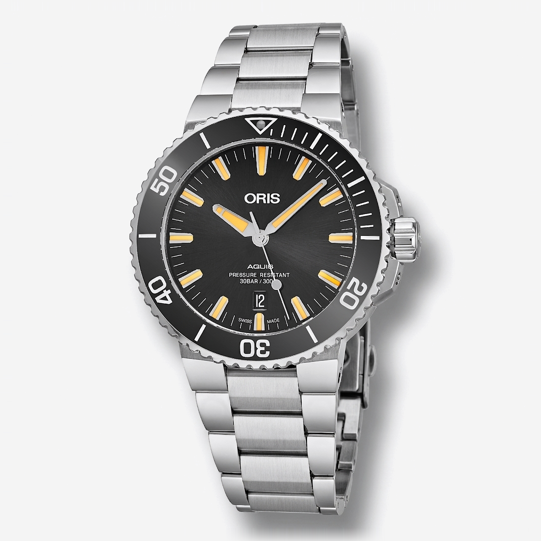 Oris Aquis Date Stainless Steel Automatic Men's Watch 0173377304159-0782405PEB - THE SOLIST