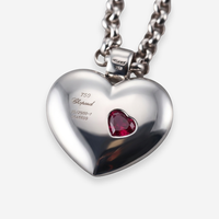 Chopard Love 18K White Gold Ruby and Diamond Pendant Necklace OG-36006 - THE SOLIST