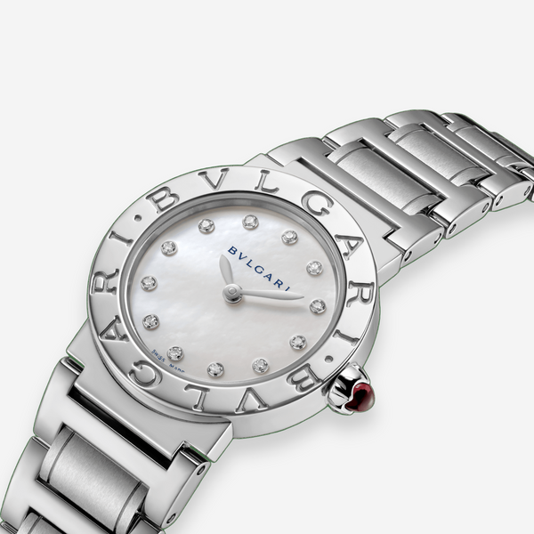 Bulgari Bulgari Stainless Steel Diamond Quartz Ladies Watch 101886 - THE SOLIST