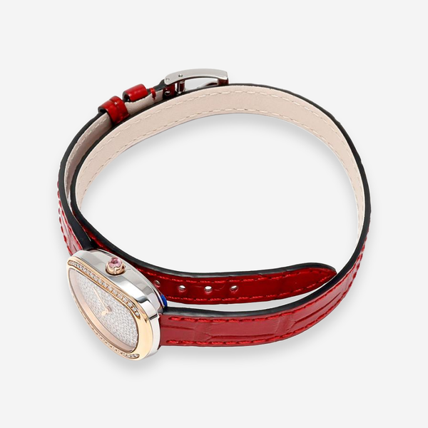Bvlgari Serpenti 18K Rose Gold, Stainless Steel Quartz Ladies Watch 103129 - THE SOLIST